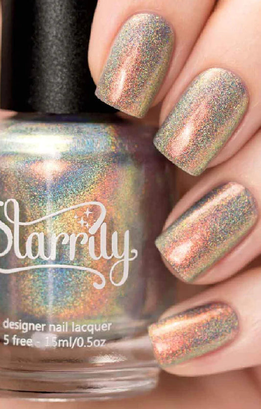 Starrily- Moon Beam Cream Holographic Nail Polish I Love My Polish