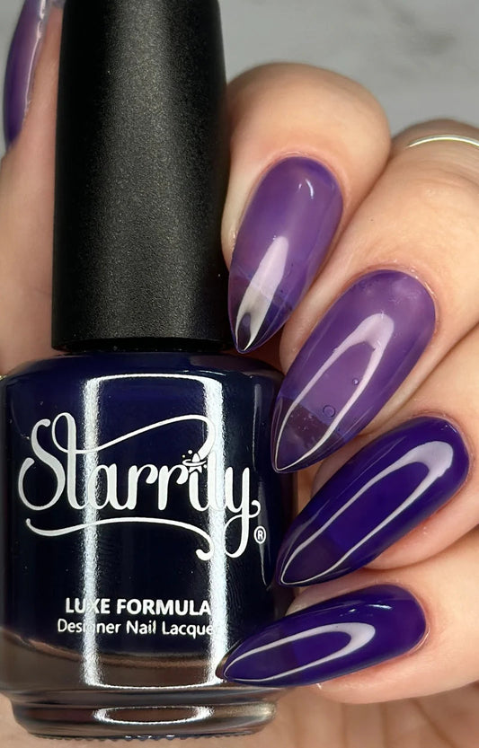 Starrily- Moon Jelly Purple Jelly Nail Polish I Love My Polish