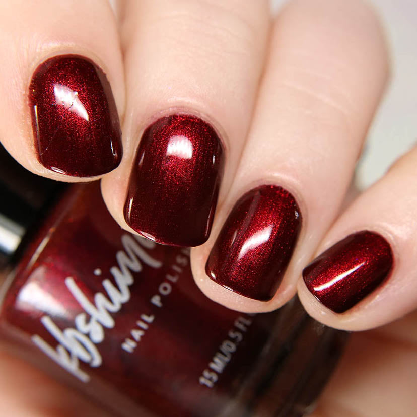 KBShimmer- Mull It Over Nail Polish Red Glitter Nail Polish 