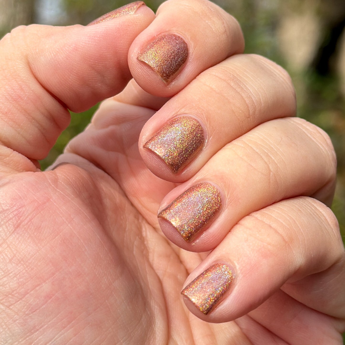 KBShimmer- Perfectly Seasoned Cream Caramel Holographic Nail Polish