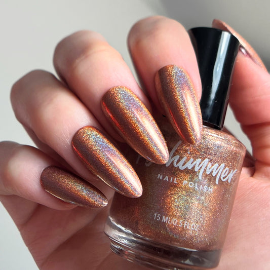 KBShimmer- Perfectly Seasoned Cream Caramel Holographic Nail Polish