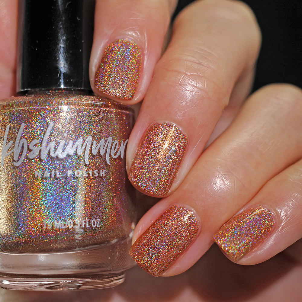 KBShimmer- Perfectly Seasoned Cream Caramel Holographic Nail Polish