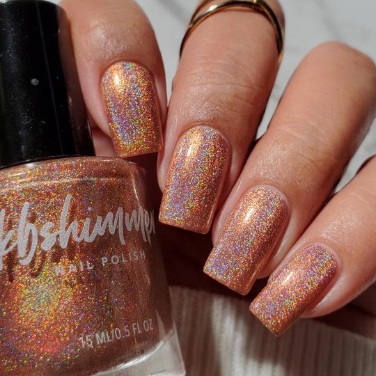 KBShimmer- Perfectly Seasoned Cream Caramel Holographic Nail Polish