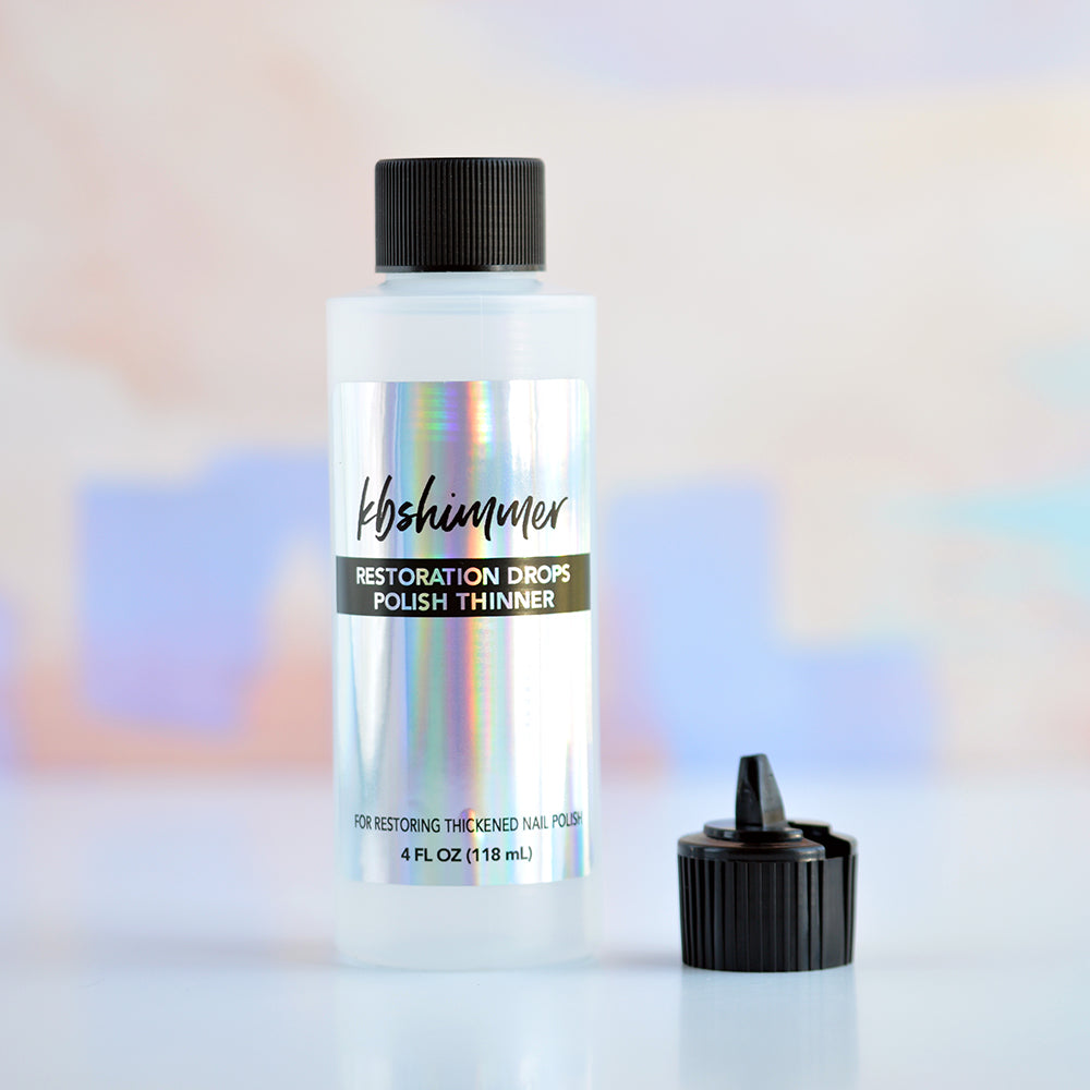 KBShimmer Restoration Drops Polish Thinner 4 oz I Love My Polish