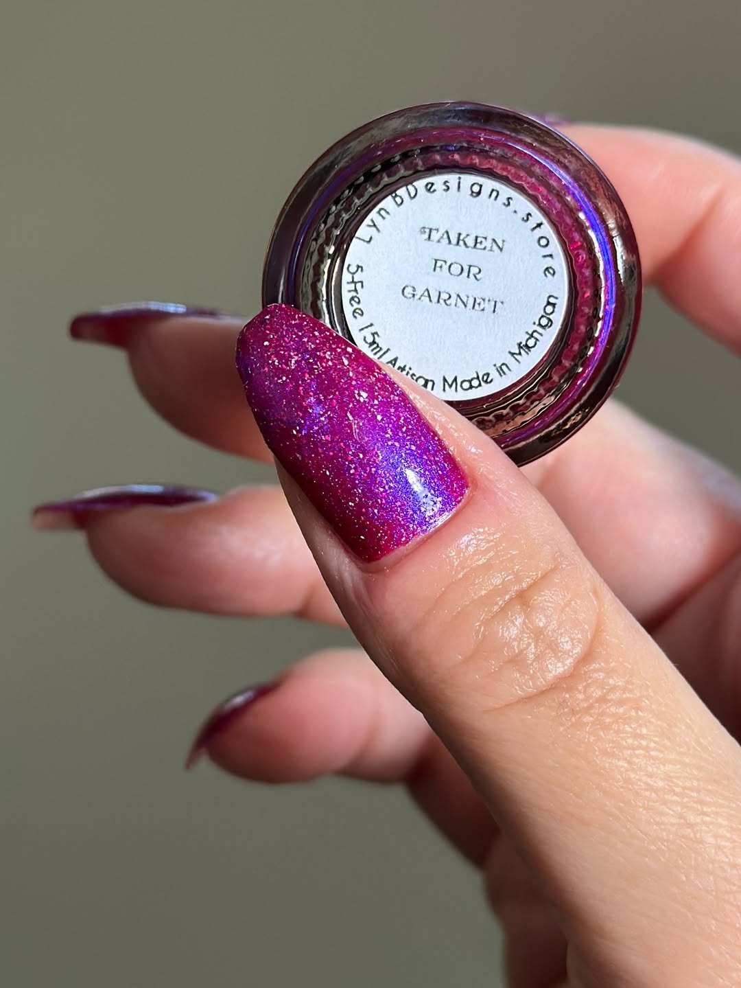 Lynb Designs- Taken for Garnet I Love My Polish