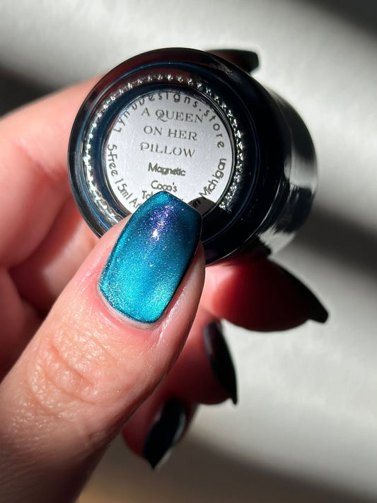Lynb Designs- A Queen on Her Pillow I Love My Polish
