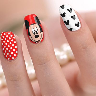 Mickey Mouse 5D Nail Stickers I Love My Polish