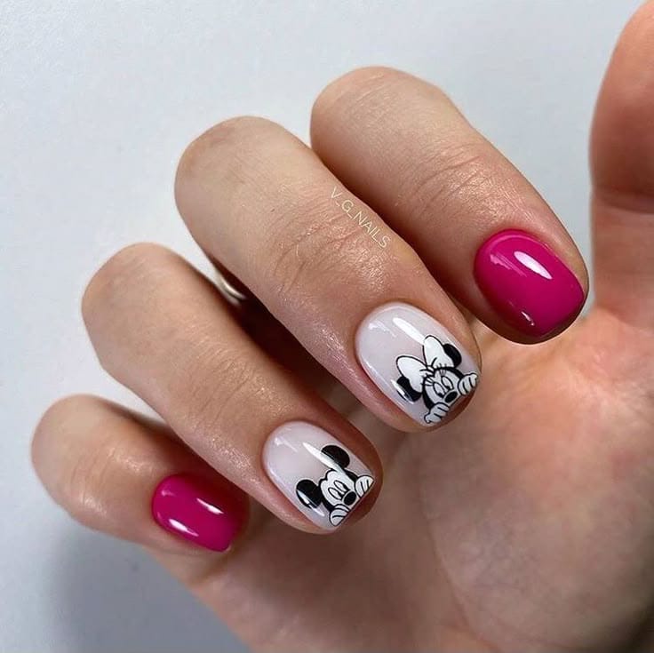 Mickey Mouse 5D Nail Stickers I Love My Polish