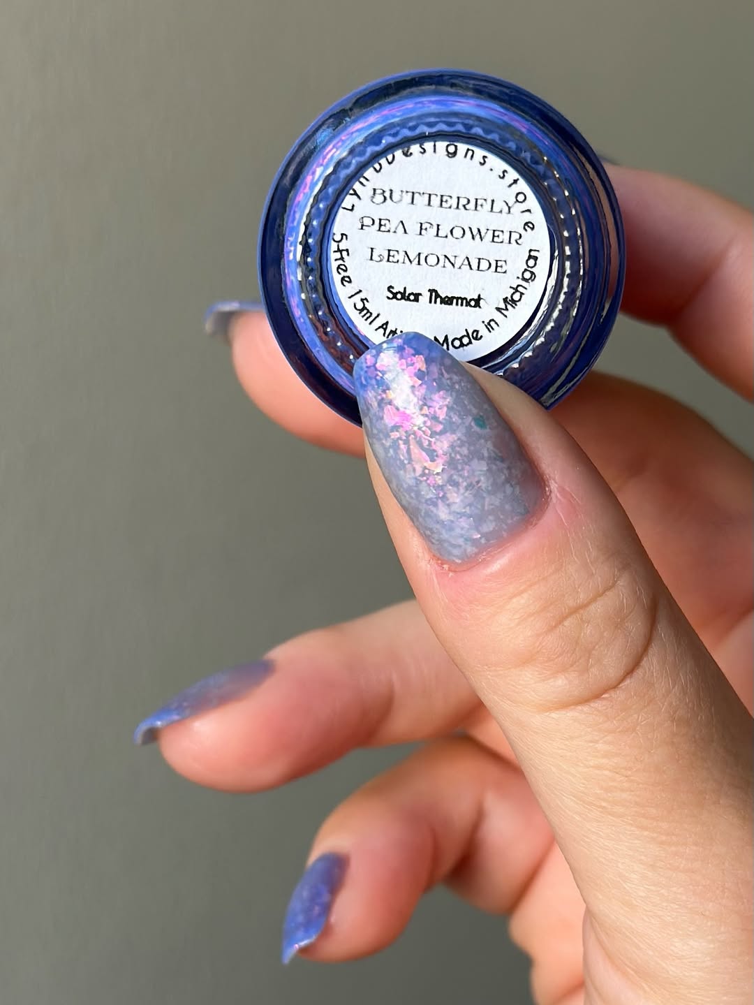 LynB Designs- Butterfly Pea Flower Lemonade I Love My Polish