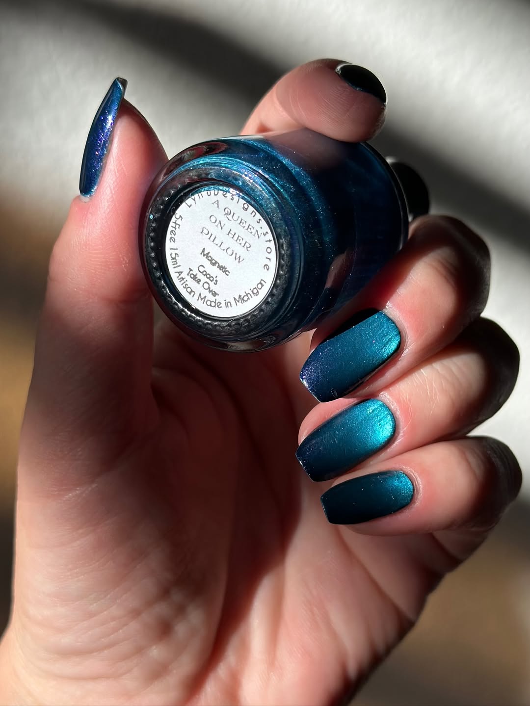 Lynb Designs- A Queen on Her Pillow I Love My Polish