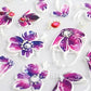 Half Petal Flowers 5D Nail Sticker Sheet