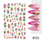 Tulip Floral Spring Chameleon Nail Art Sticker