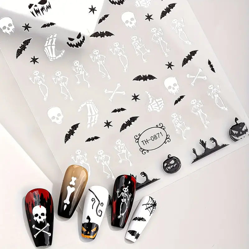 The-Dark Halloween Nail Art Stickers (Copy) I Love My Polish