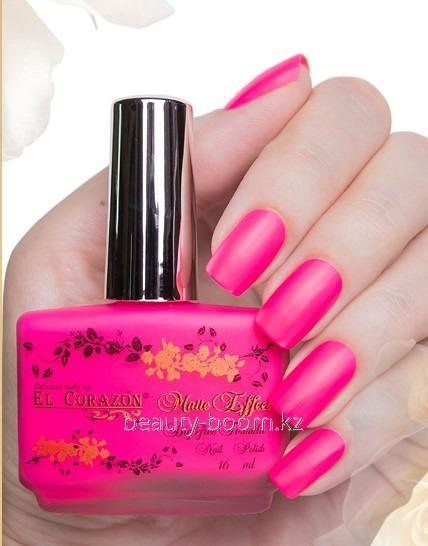 El Corazon Neon Pink Matte Nail Polish - 144 I Love My Polish