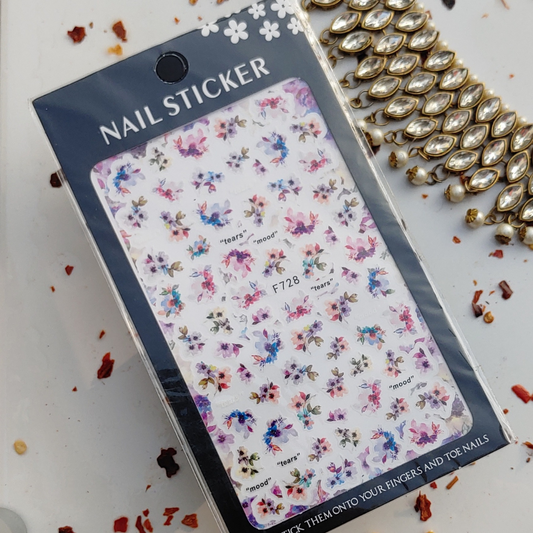 Vintage Floral Nail Stickers I Love My Polish