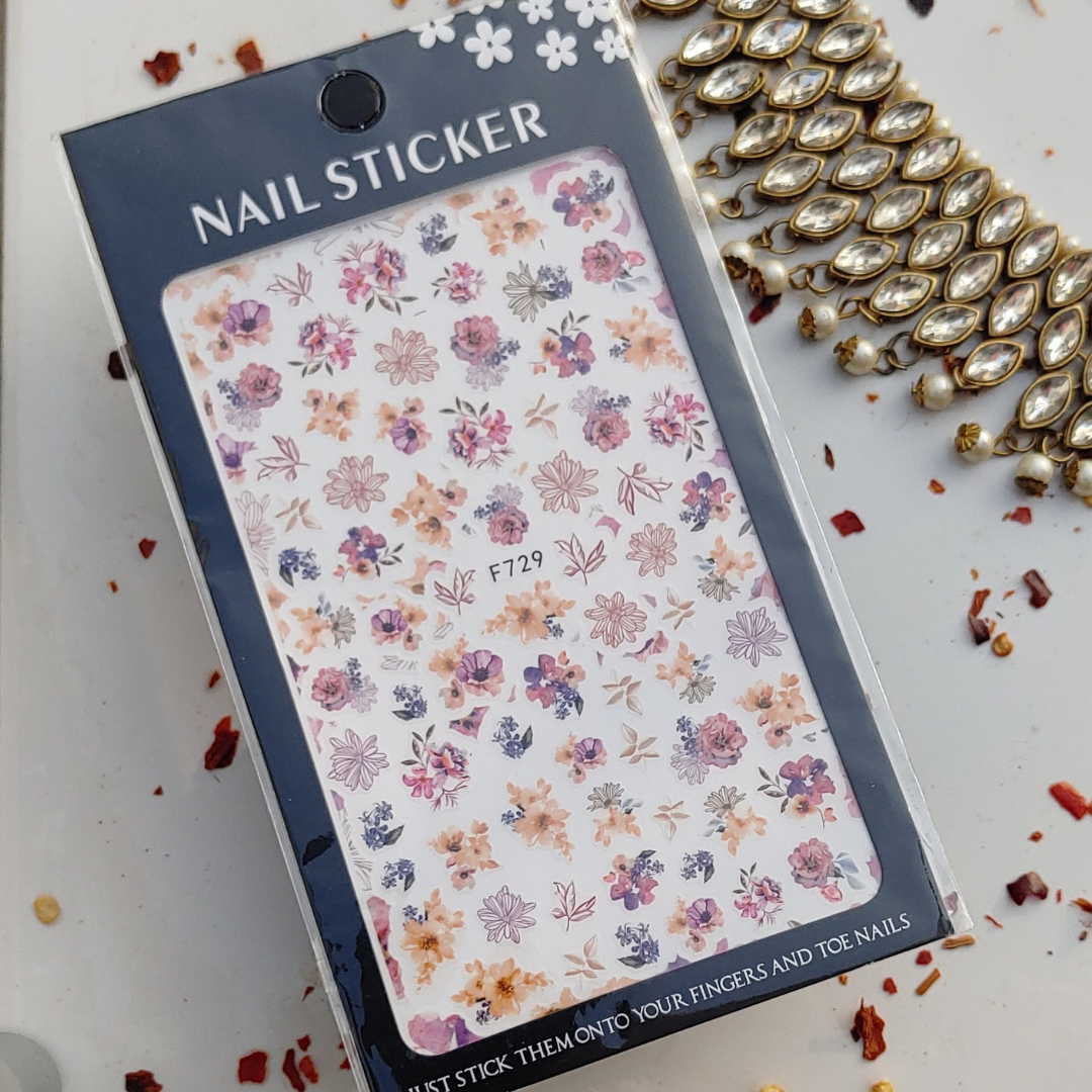 Vintage Floral Nail Stickers I Love My Polish