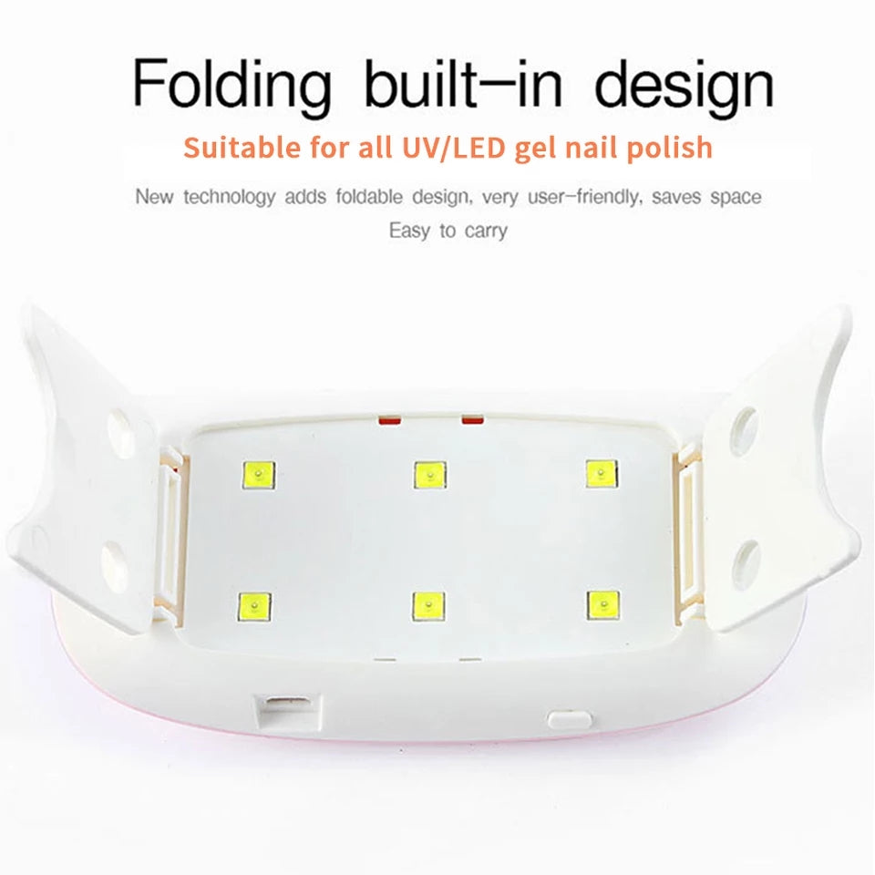 LED UV Nail LAMP Light 9W Dryer Curing Machine Gel Polish Mini Portable USB  | eBay
