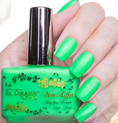 El Corazon Nail Polish "Matte Effect Neon" - 145 I Love My Polish