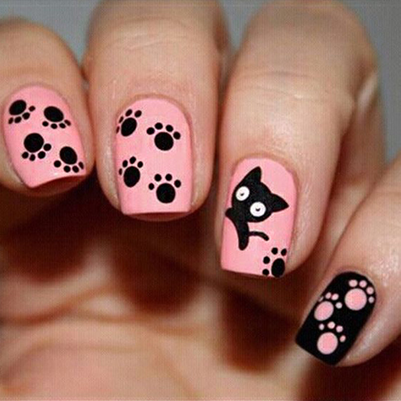 Cute Puppy Paw Print Stamping Plate OMQ11 I Love My Polish