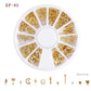 Gold Metal Rivets Nail Wheel (ZP-03) I Love My Polish
