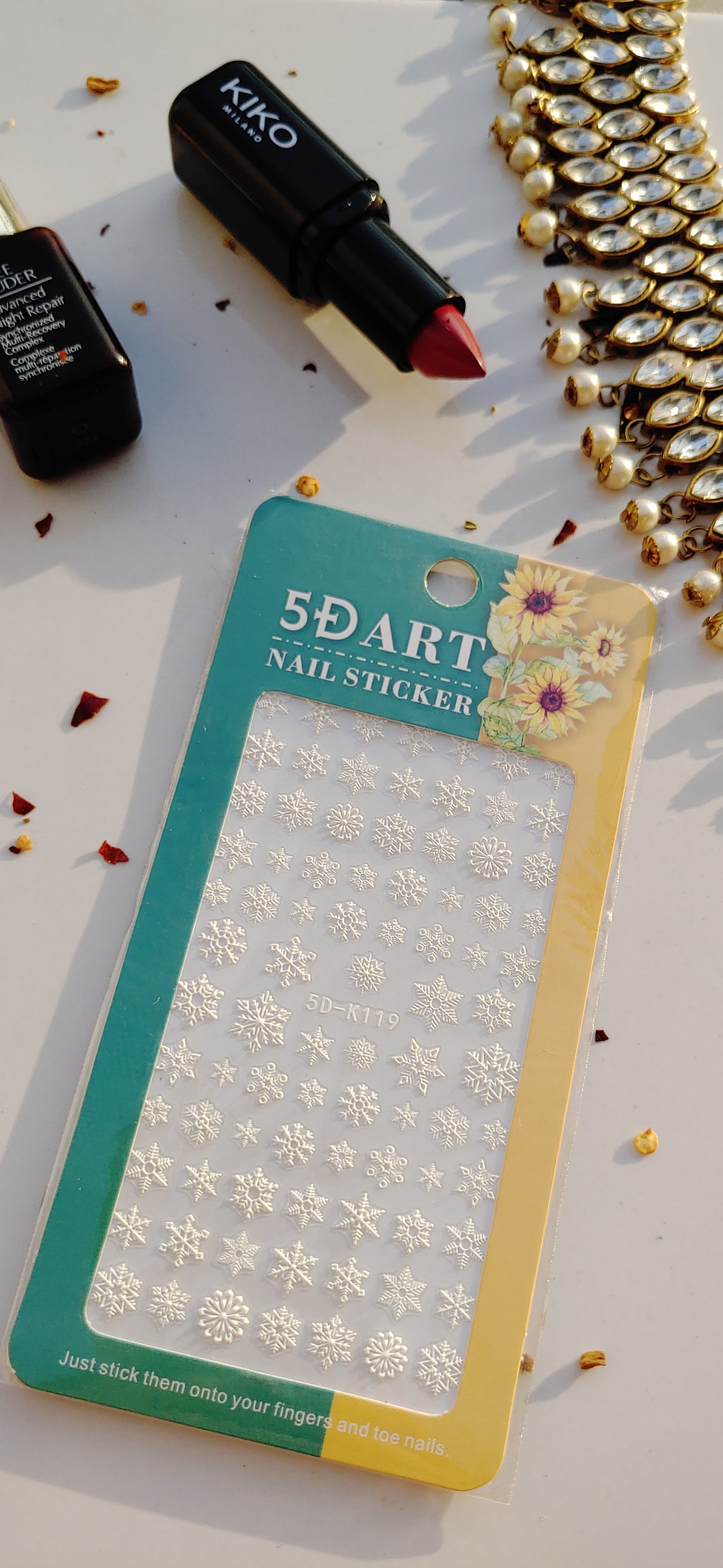 Snowy & Christmas 5D Nail Sticker Sheet I Love My Polish
