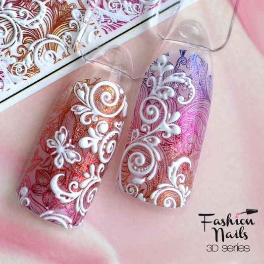 Fashion Nails Slider Design FN 3D FOIL- 37 I Love My Polish