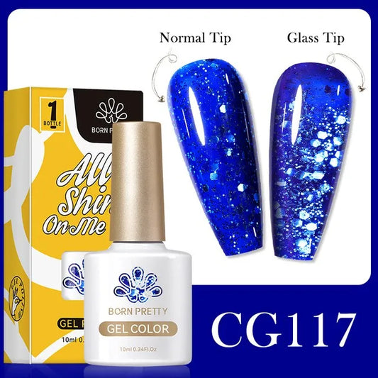 Born Pretty Gel Nail Polish Glitter Series- CG117 I Love My Polish