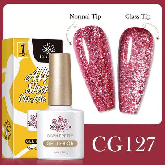 Born Pretty Gel Nail Polish Glitter Series- CG127 I Love My Polish