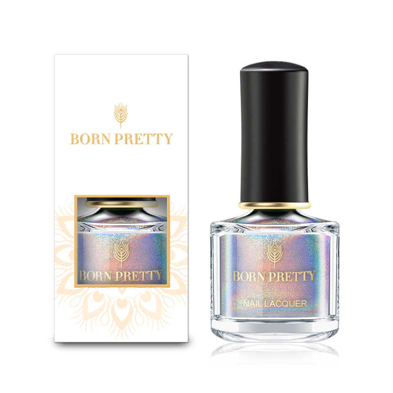 Born Pretty Silver Holographic FH-01 Zeus Sword Nail Polish I Love My Polish