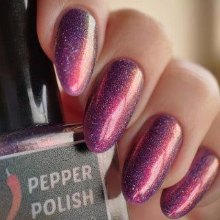 Pepper Polish Believe in Yourself Pink Holographic Glitter Nail Polish I Love My Polish