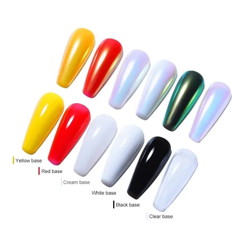 Nagel Neon Perlen Pulver Glitzer Spiegel Farbverlauf Pigment Nail Art G |  eBay