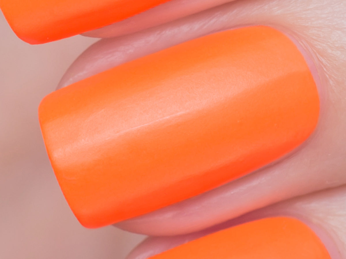 Matte Neon Orange ♡ | Stilleto nails, Matte nails, Rose nails