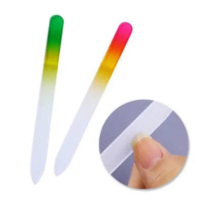 1Pc Nano Glass Nail File With Case Buffing Transparent Nail Art Manicure  Sanding Grinding Rubbing Strip Professional Polishing Nail Repair Nail  Sanding Block File | SHEIN USA
