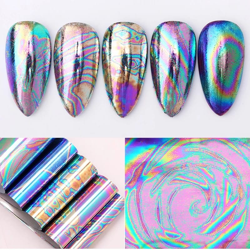 Rainbow Nail Foil Set of 10 (Without Box) I Love My Polish