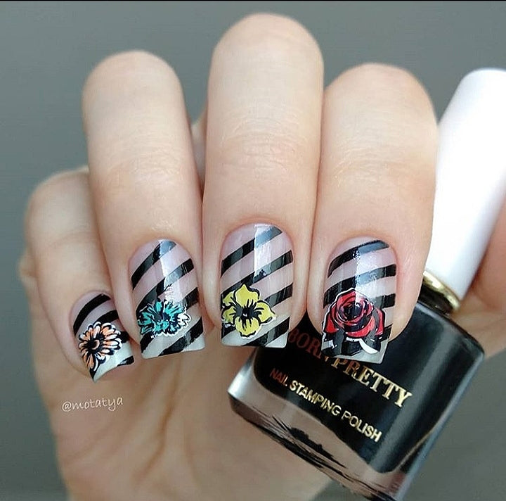 Born Pretty Black Stamping Nail Polish I Love My Polish