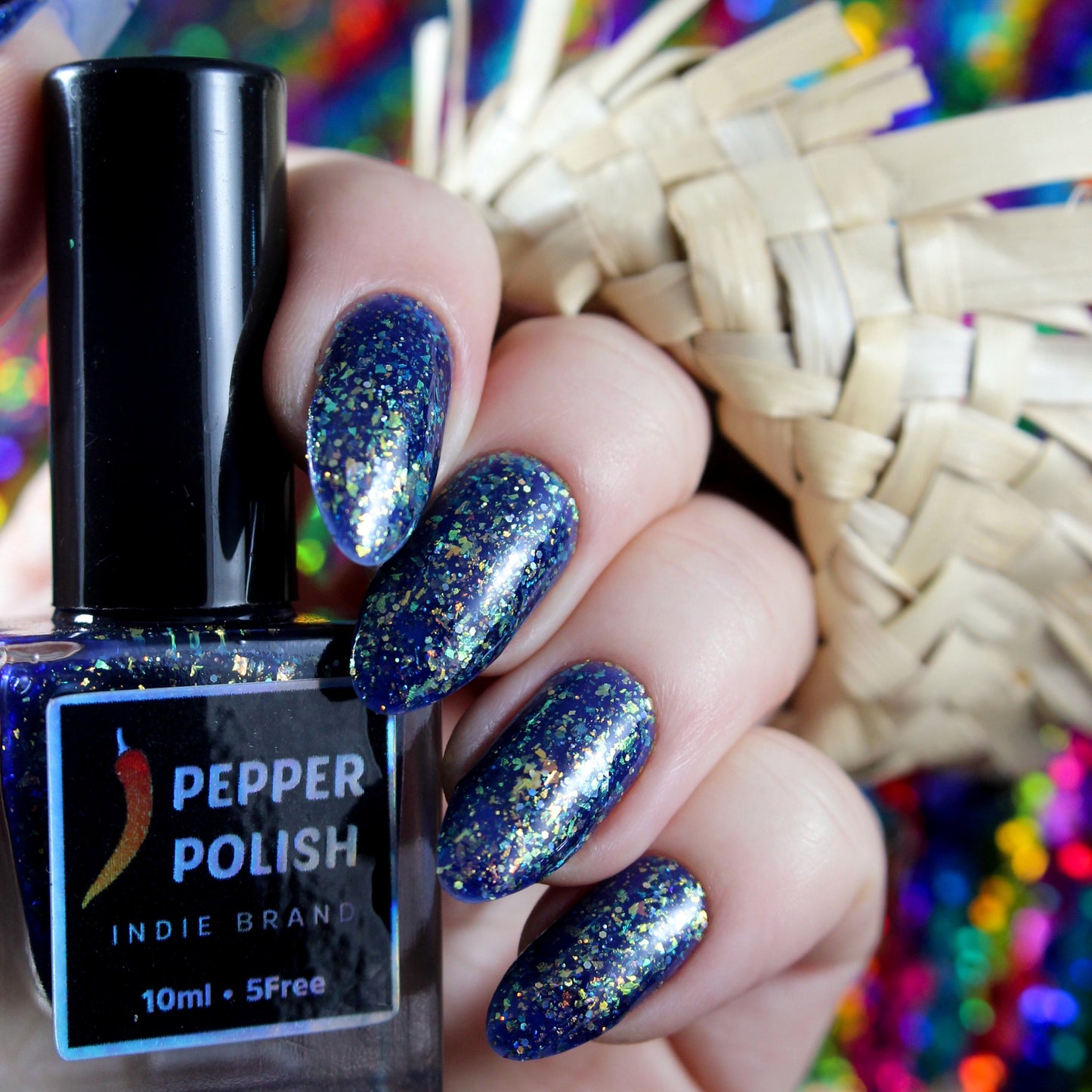 Pepper Polish Noite de São João Blue Green Flakies Nail Polish I Love My Polish