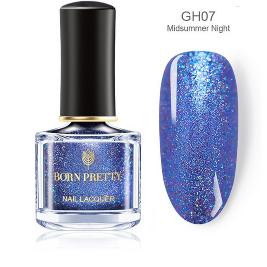 Born Pretty Glitter Holographic Nail Polish- Night Blue I Love My Polish