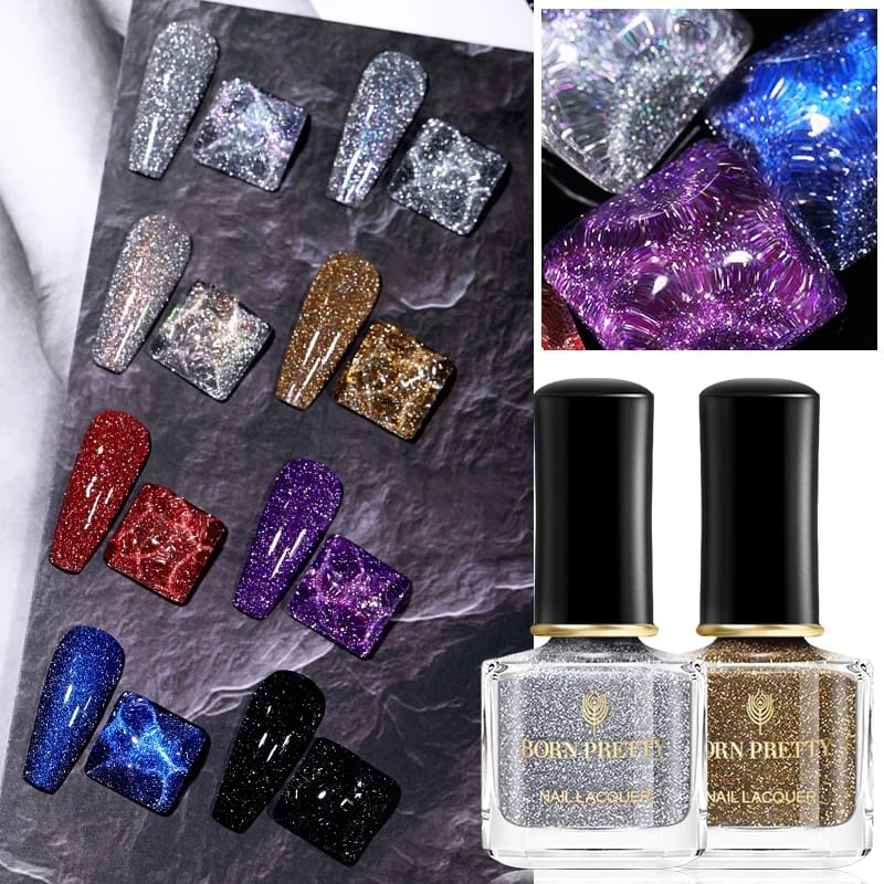 Born Pretty Reflective Glitter Nail Polish I Love My Polish