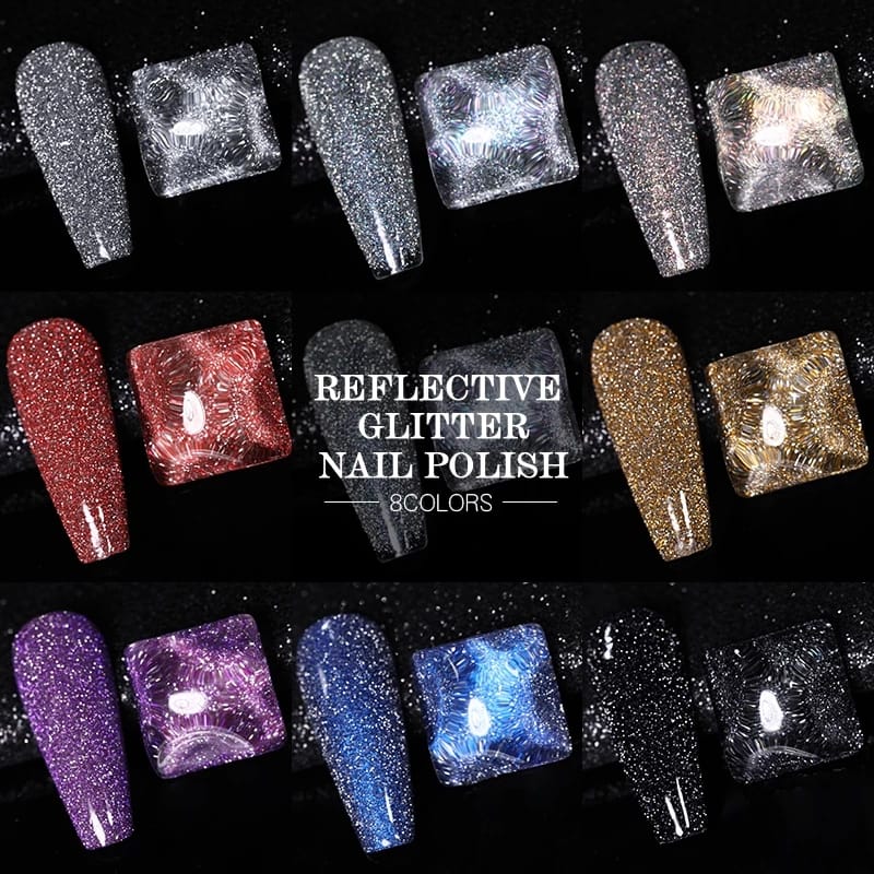 Born Pretty Reflective Glitter Nail Polish I Love My Polish