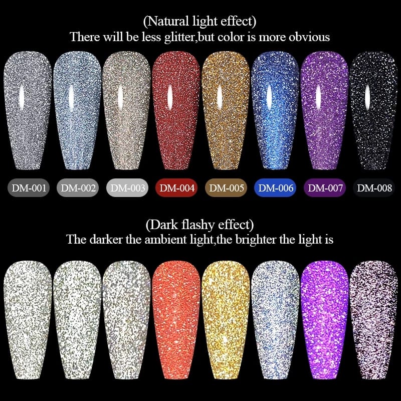 Born Pretty Reflective Glitter Nail Polish I Love My Polish