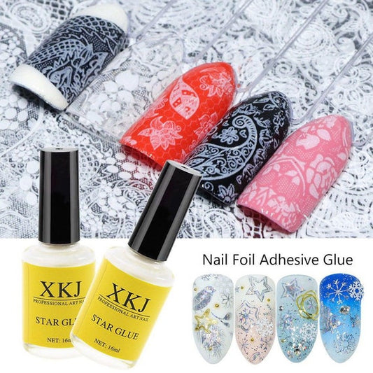 Duufin 300 Sheets Nail Foils Nail Art Transfer Foil Stickers Laser Flower  Color Sheet Adhesive Stickers Paper Starry Sky Stars Black White Lace  Design