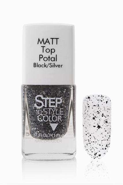 Step - Black Silver Potal I Love My Polish