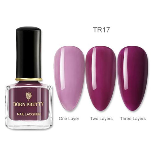 Born Pretty Purple Jelly Nail Polish I Love My Polish