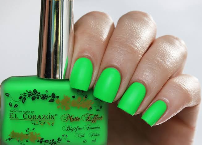 El Corazon Nail Polish "Matte Effect Neon" - 145 I Love My Polish