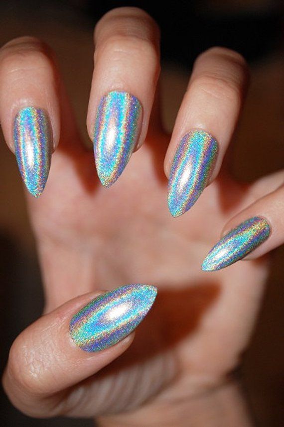 Born Pretty Silver Holographic FH-01 Zeus Sword Nail Polish I Love My Polish